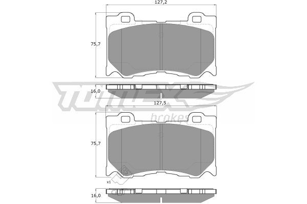 TOMEX BRAKES Jarrupala, levyjarru TX 19-38